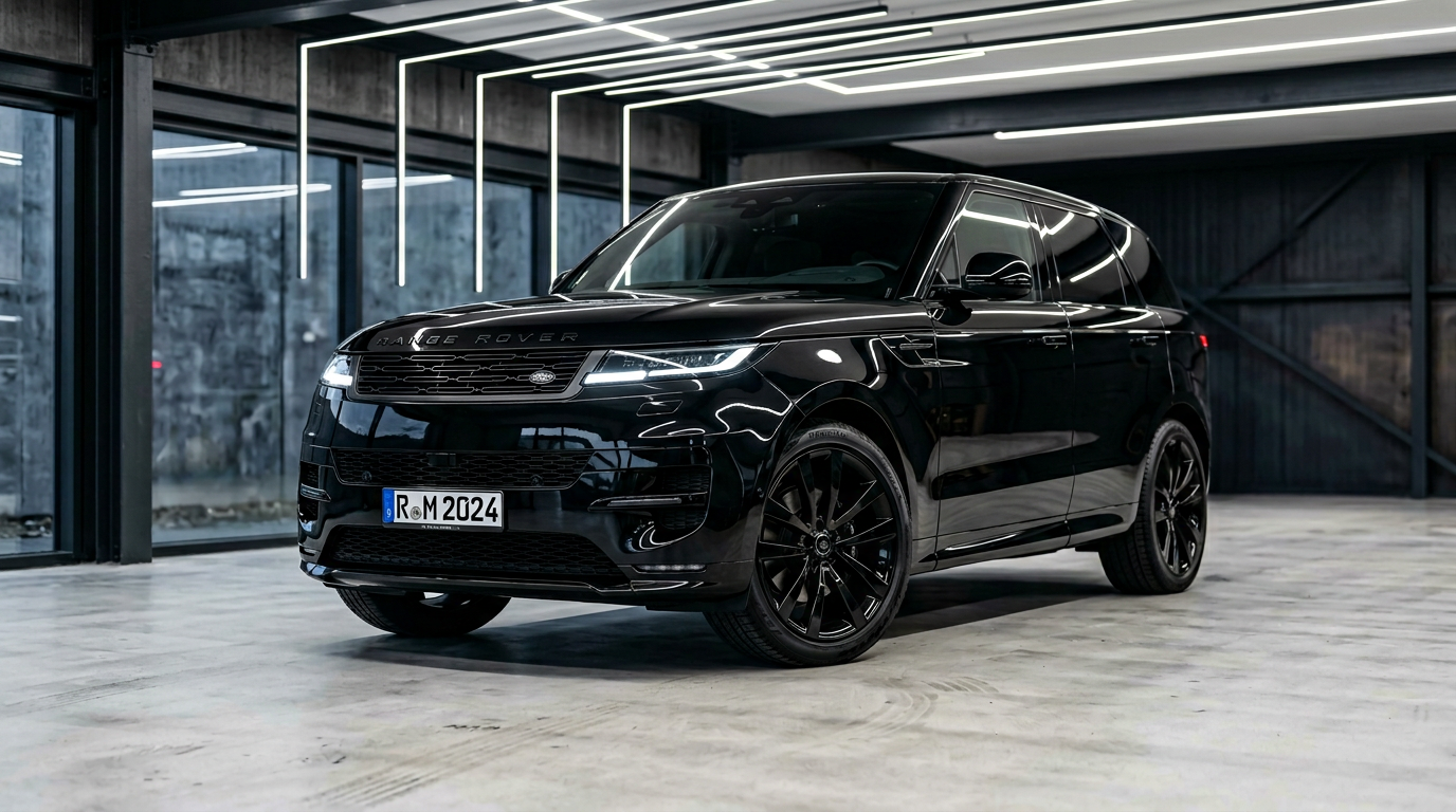 Zwarte Range Rover Sport
