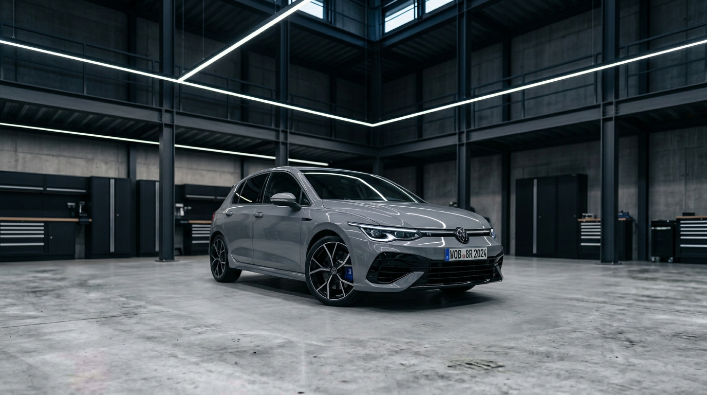 Grijze Volkswagen Golf 8 R